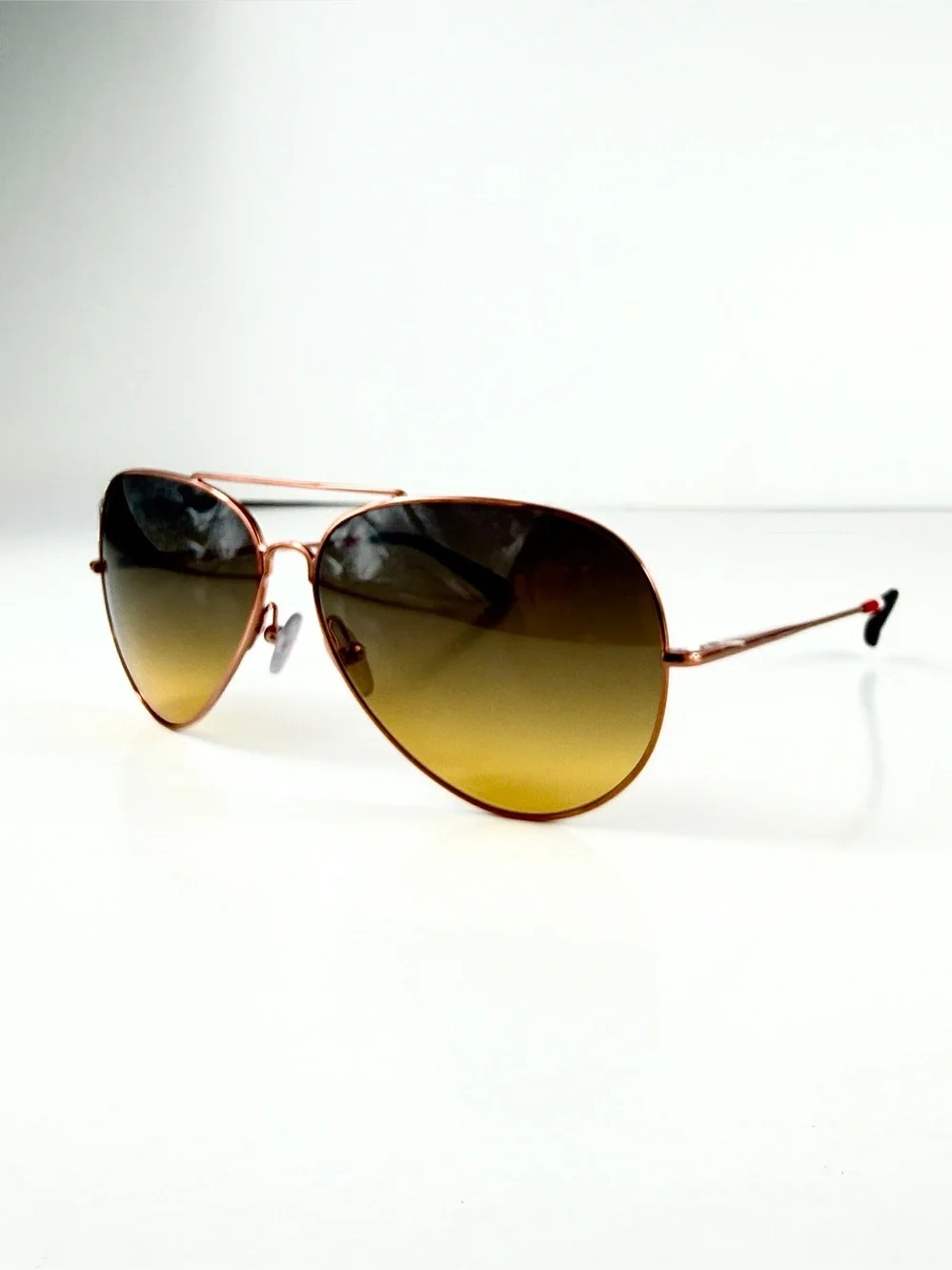 NWT Orlebar Brown x Linda Farrow Aviator Sunglasses OB10 C8 Rose Gold Full Set
